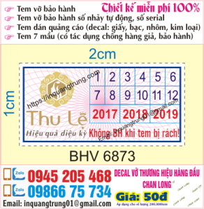 In tem bảo hành tại Kim Giang