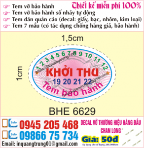 In tem bảo hành tại Thái Hà