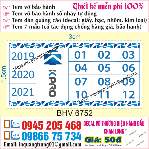 Tác dụng dịch vụ in tem bảo hành Sơn La